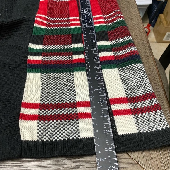 Vintage Huntington Ridge Red Striped Open Cardigan Acrylic Sweater Womens S - Picture 7 of 7